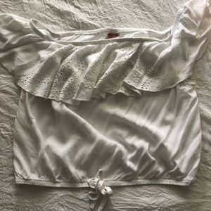 Off the shoulder cropped top